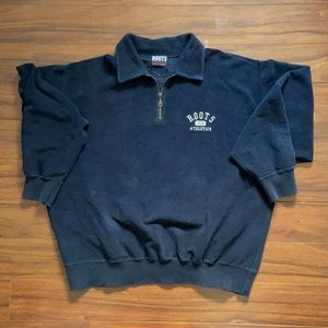 ≫Roots Navy Blue Sweater